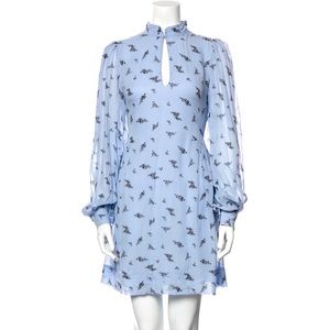 Ganni Floral Print Mini Dress
